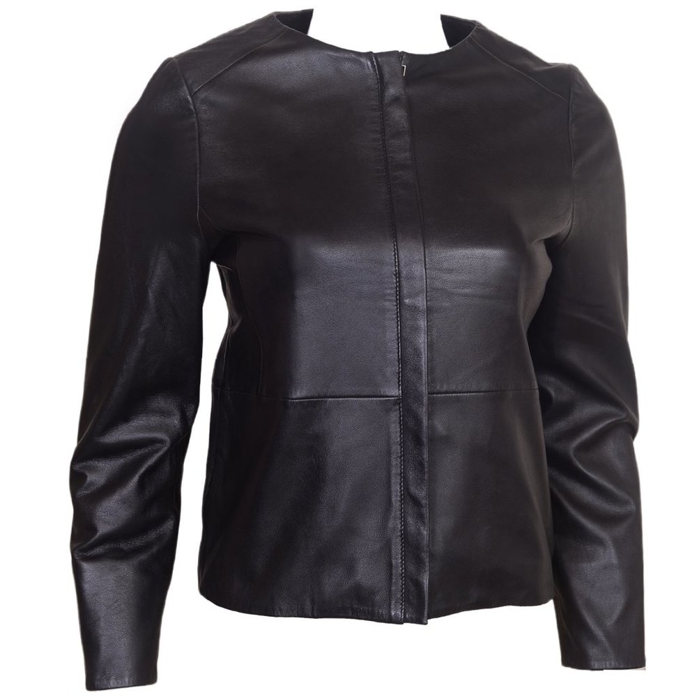 WOMEN'S BIKER LEATHER MOTORCYCLE JACKET